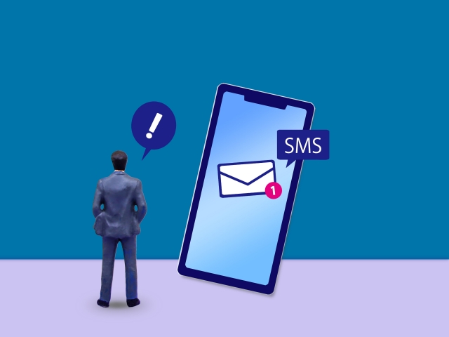 SMS連絡のイメージ